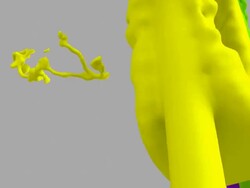 Year 2012 in Paint, UNDER view, Multi Colored Stock Footage