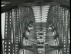 Bridges built of steel; including Forth Bridge, UK 1939 Stock Footage
