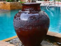 Swimming pool decoration Stock Footage