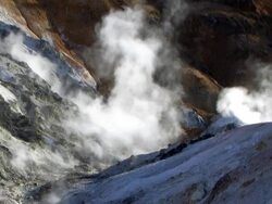 HD: Volcanic landscape (video) Stock Footage