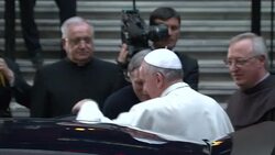 CLEAN : Pope Francis meets relatives of mafia vict News Clip