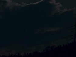 WS T/L Night View of Full Moon and Cloudscape / Seoul, South Korea Stock Footage