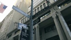 Wall Street Sign Stock Footage