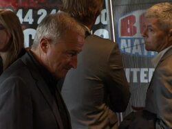 Jim Rosenthal at David Haye vs Dereck Chisora: Press Conference on July 11, 2012 in London, England (Footage by WireImage Video/Getty Images) Stock Footage