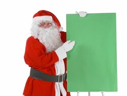 Santa Claus Advertising Stock Footage