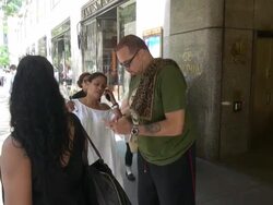 Sinbad on what he's working on currently at NBC Studios in New York, NY, on 8/21/13. (Getty Images Entertainment Video) Stock Footage