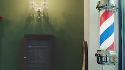 Barber pole Stock Footage