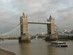 Tower Bridge, day to dusk to night, London, UK Stock Footage