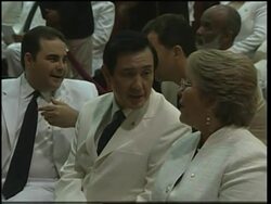 Dom Rep president sworn in for 3rd term ADDS Taiwan pres getting keys to city Instructional Video