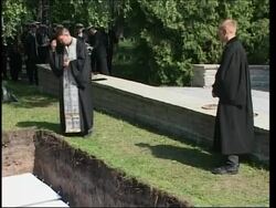 Remains of Soviet soldiers reburied after exhumation News Clip