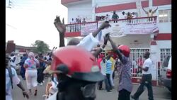 Celebrations after incumbent president wins second term Instructional Video