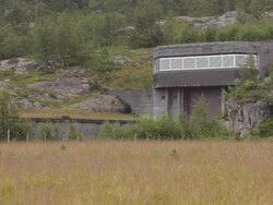 Power station tunnel opening Stock Footage