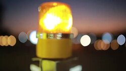 Siren light Stock Footage