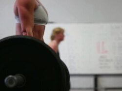 CrossFit: Workout Regimen With A Fiercely Loyal Following Stock Footage