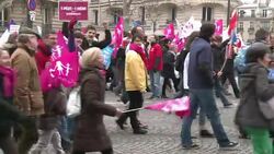 CLEAN : Fresh protests against France News Clip