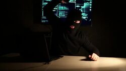 Terrorist warning video Stock Footage