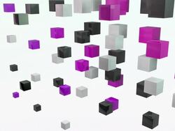 Abstract Blocks Wave - Purple Pink (Full HD) Stock Footage