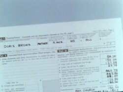 Details of a US tax return Stock Footage