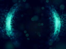 green defocused sphere particles background Stock Footage