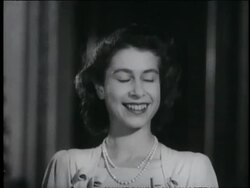 Prince Philip and Princess Elizabeth get engaged Stock Footage