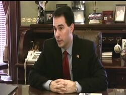 Wisconsin Gov. Scott Walker signed into law the proposal that eliminates most union rights for public employees, saying he had "no doubt" support for the measure would grow over time. This comes after three weeks of protests at the Capitol. (March 11) News Clip