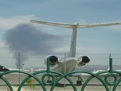 MS View of airport / Las Vegas, Nevada, United States Stock Footage