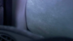 Ice crystals form on the inside of a vehicle stuck in the snow after a blizzard. Stock Footage