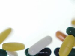 Falling Pills Stock Footage