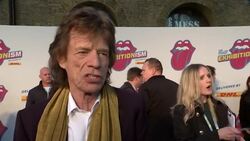 The Rolling Stones arrive at the launch of 'Exhibitionism' News Clip