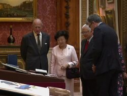 Duke and Duchess Of Cambridge Join The Queen In Welcoming The President of Singapore News Clip
