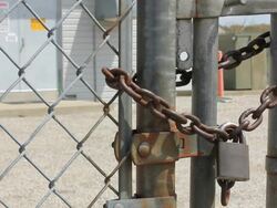Padlock, lock, locked Stock Footage