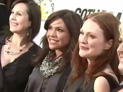 Rachael Ray and Julianne Moore (C), guests at the 2010 Comedy For A Cure To Benefit The Tuberous Sclerosis Alliance Stock Footage