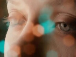 Eye Extreme Close-Up Stock Footage