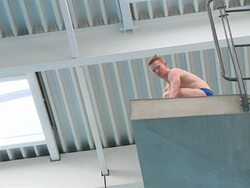 Boy Diving Into Swimming Pool News Clip