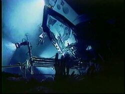 Submarine takes sample of lack smokers. Great research footage. Stock Footage