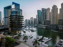 Dubai Marina Stock Footage