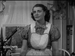 1952: WOMEN: INT VS Vera Schmidt in kitchen talking about family, high prices when shopping, budgets, husband & job, Depression days, worth of dollar, voting for Adlai Stevenson during 1952 U.S. presidential election (SOT). Instructional Video
