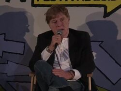 INTERVIEW: Robert Redford on lab programs Stock Footage