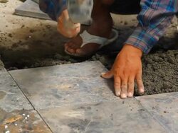 Construction site workers. Stock Footage