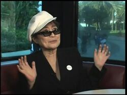 Yoko Ono talks about missing John Lennon, her support of the "Beatles: Rock Band" video game, and Lady Gaga News Clip