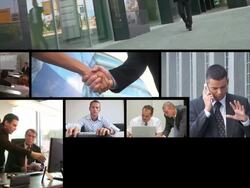 HD LOOP MONTAGE: Working Business People Stock Footage