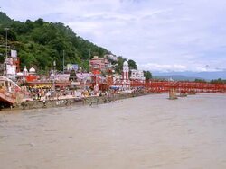 Har ki Pauri Ghat Time Lapse Ntsc,Pal Stock Footage