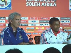 CLEAN:Football: Troubled France 'ready and determined' says Domenech News Clip