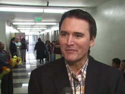 INTERVIEW: Bill Bonner on surprising the children with a Demi Lovato Stock Footage