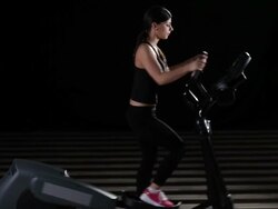 Cross Trainer Exercise Stock Footage