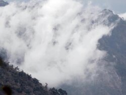 Cloudscape in the Mountains Stock Footage