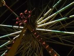 blinking star of ferris wheel  2 Stock Footage