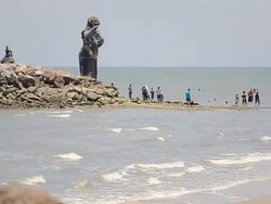 people travel thai statue Stock Footage