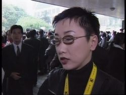 HONG KONG: COPYRIGHT PIRACY PROTEST News Clip