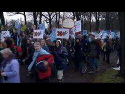 Climate demo in Edinburgh  News Clip